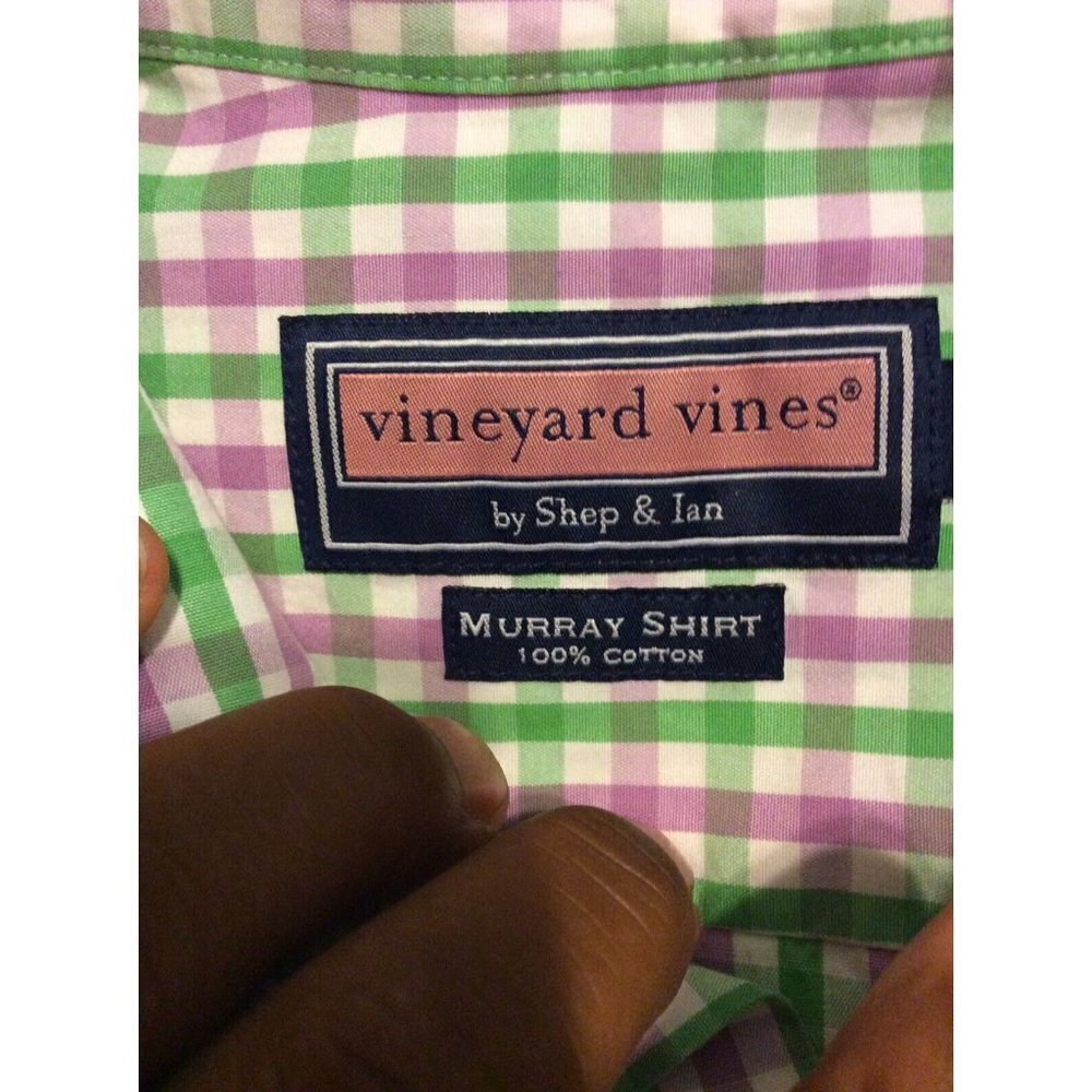 Vinyard Vines Murray Shirt Men's M Medium Shep And Ian Long Sleeve Button - Picture 7 of 11